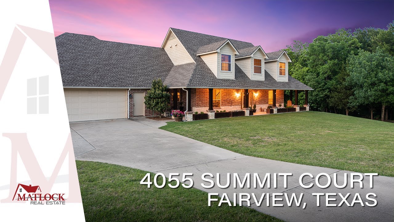 4055 Summit Court, Fairview, Texas - Charming Custom Estate For Sale In Lovejoy ISD -In Stunning 4K!