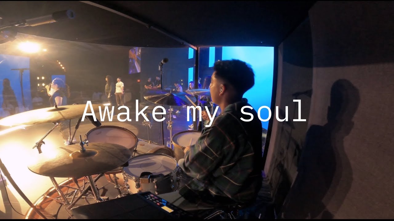 AWAKE MY SOUL - HILLSONG - (LIVE) DRUM MIX | GO PRO |