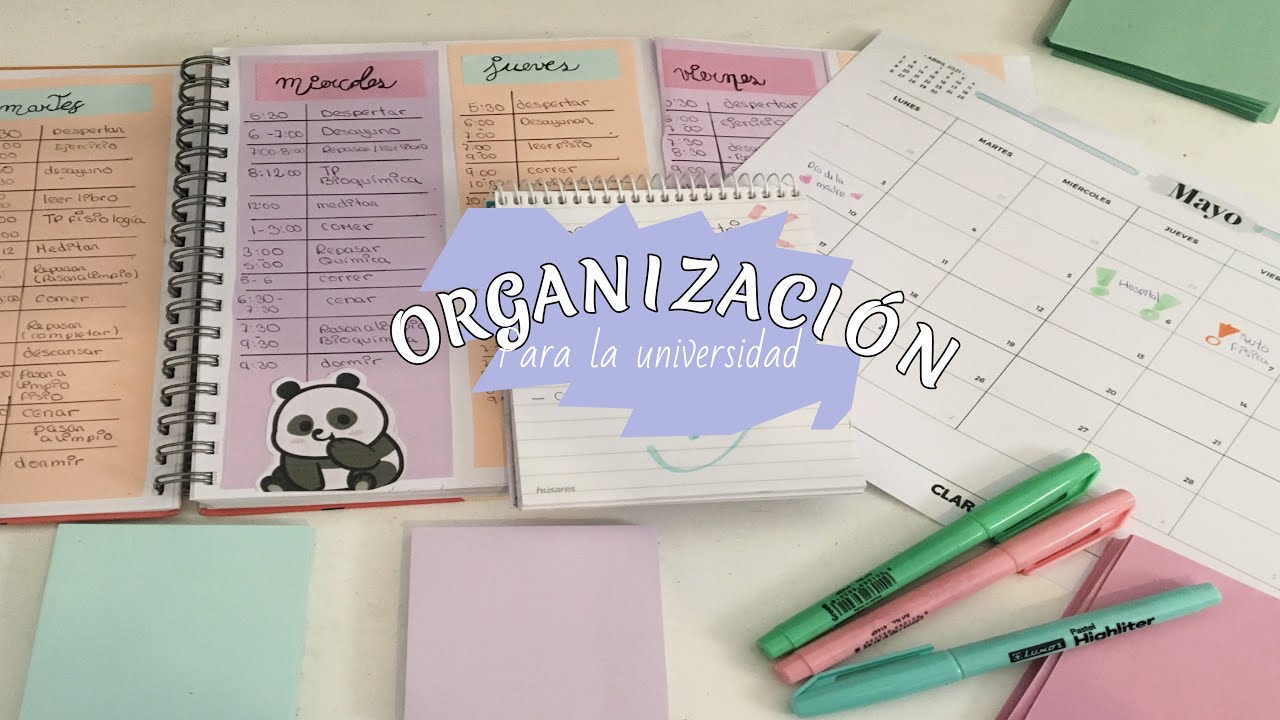 Cómo ORGANIZAR tu tiempo / mi organización personal 📚