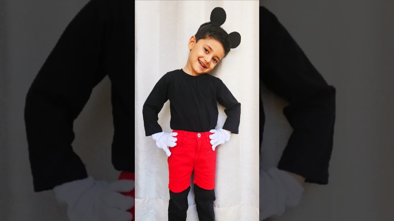 How to make Mickey Mouse Headband | #mickeymouse costume #diy #youtubeshorts #craftchutney2 #ideas