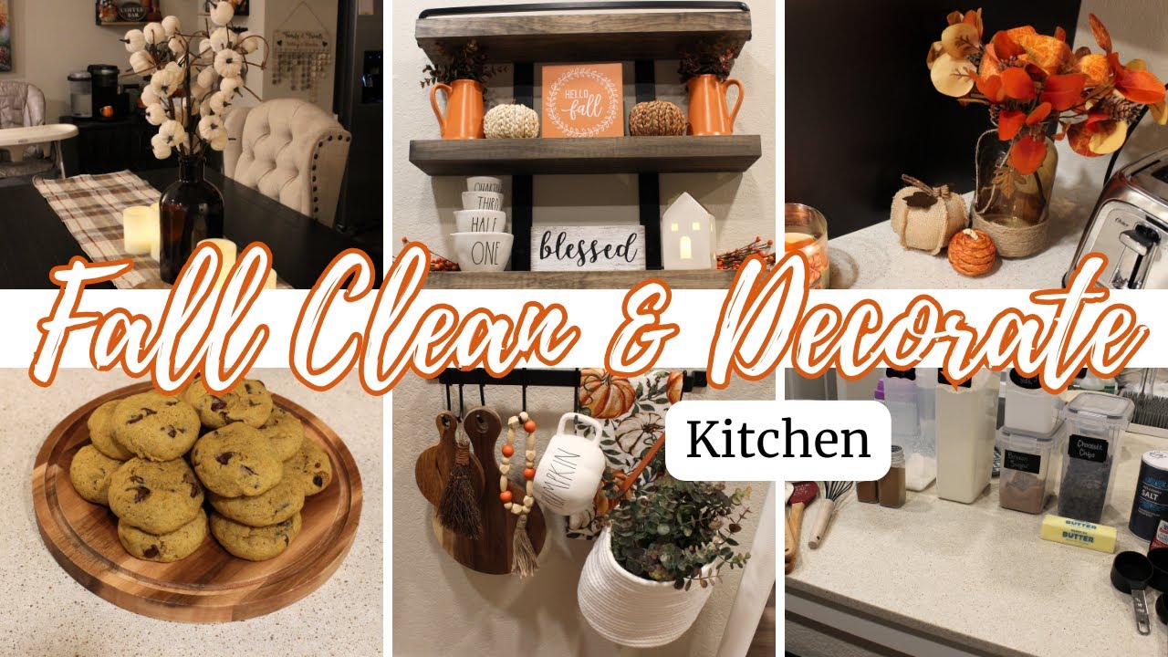 FALL KITCHEN | FALL CLEAN & DECORATE PART THREE | Fall recipe and cozy decorating ideas