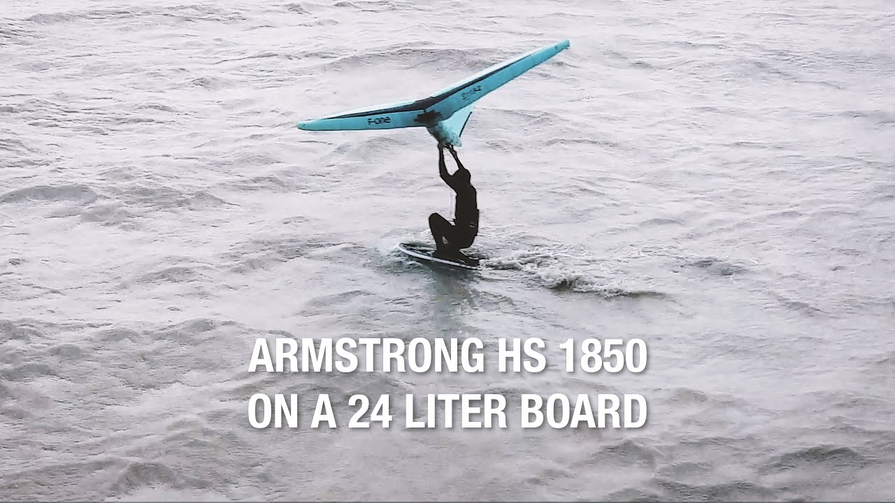 Wingsurfing Armstrong HS1850 on a 24 Liter Board at Neusiedlersee - David Durstberger