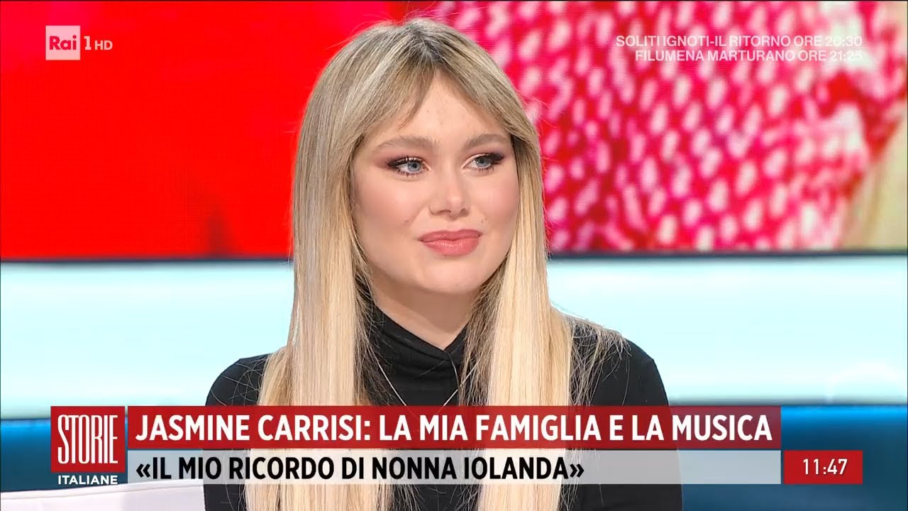 Jasmine Carrisi: la mia famiglia e la musica  - Storie Italiane 20/12/2022