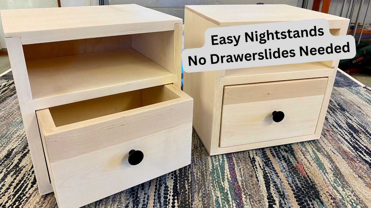 Nightstand with Solid Wood Drawers | Building Easy End Tables