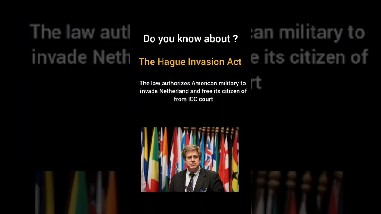 Hague Invasion Act of America - Protection from ICC (international Criminal Court)