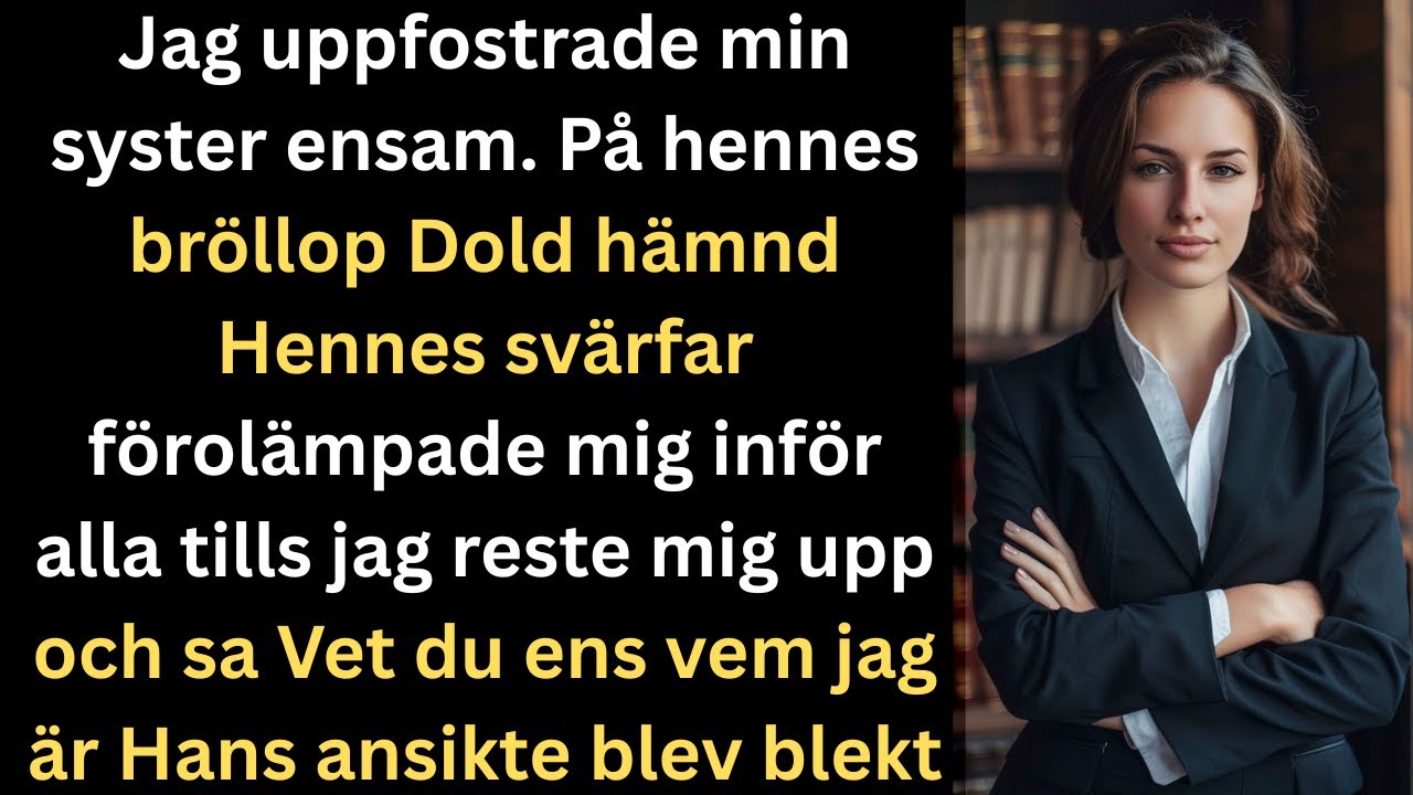 Jag uppfostrade min syster ensam på hennes bröllop förnedrade svärfadern mig offentligt