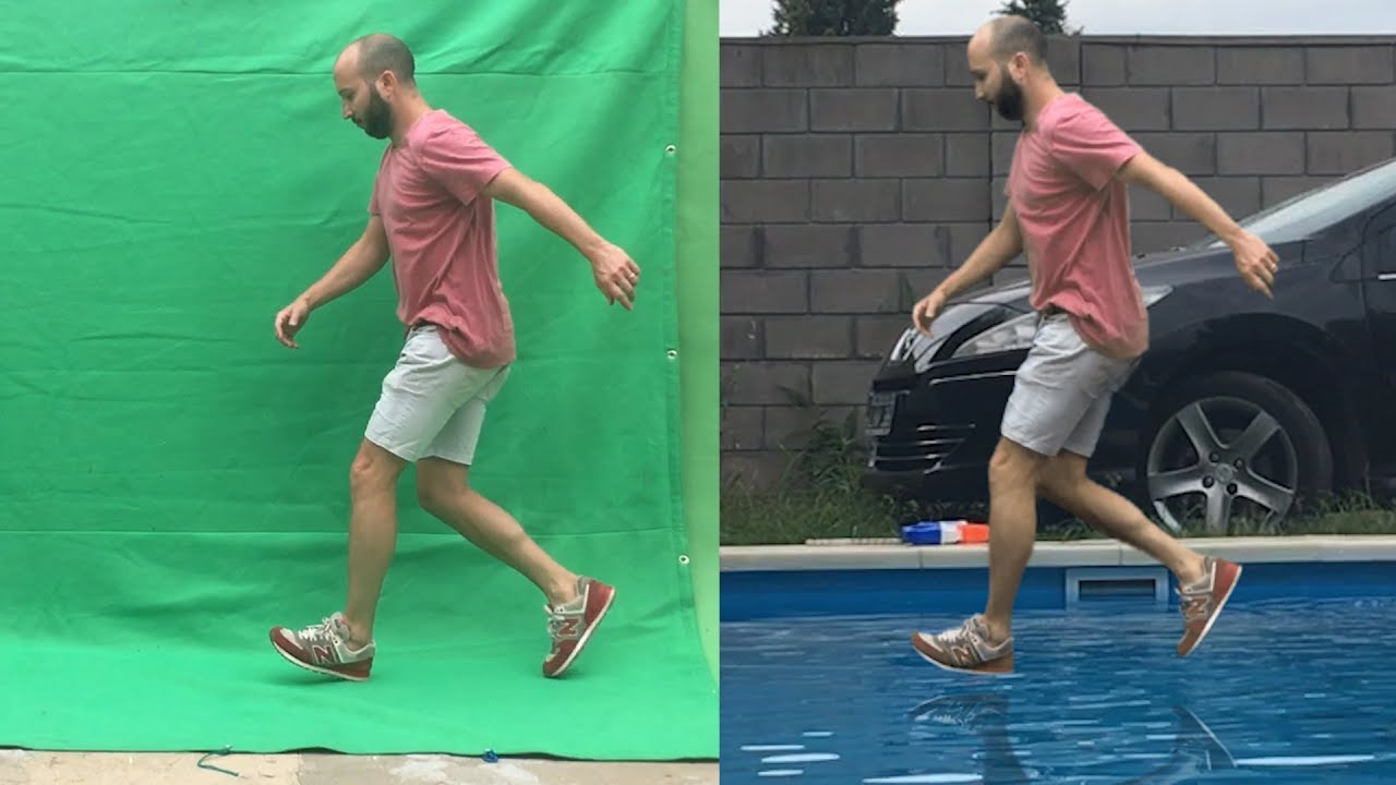 Green screen Chroma key tutorial in 4 minutes - walking on water