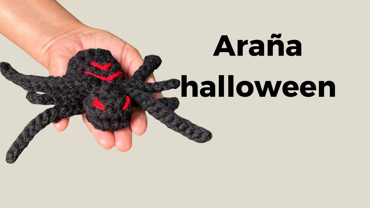 ARAÑA HALLOWEEN a crochet paso a paso | Annnady