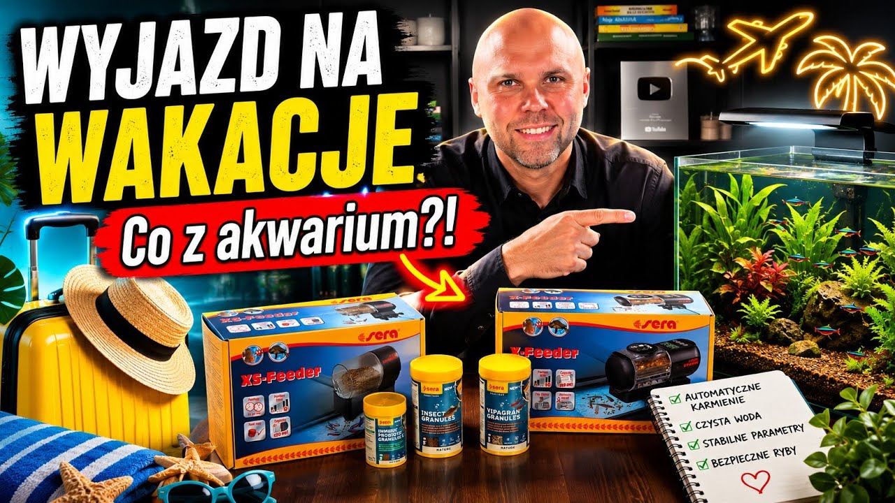 Wyjazd na wakacjie! Co z akwarium?! AUTOMATYCZNE karmniki sera.