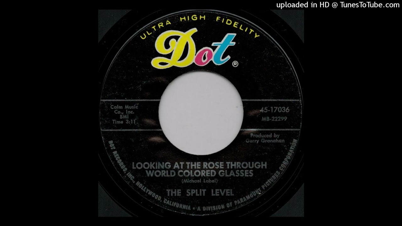 The Split Level Looking at the rose through world colored glasses (Orig. 60's U.S. 45 Fab Psych)