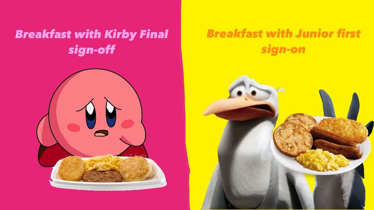 (DISOWNED FOR F INC) Breakfast With Kirby Final Sign Off Breakfast With Junior First Sign On | Vyond