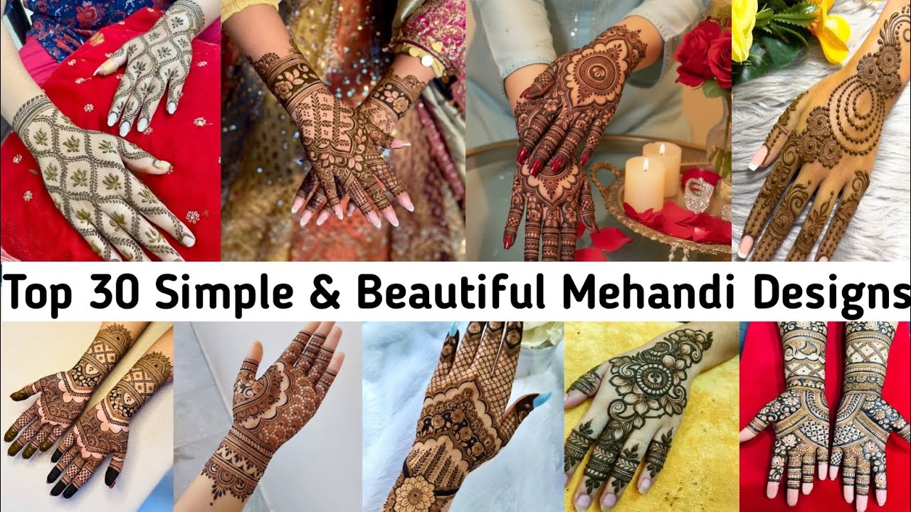 Very Simple & easy mehandi designs 2026/easy mehandi designs for front & back hand❤❤✨/simple henna||