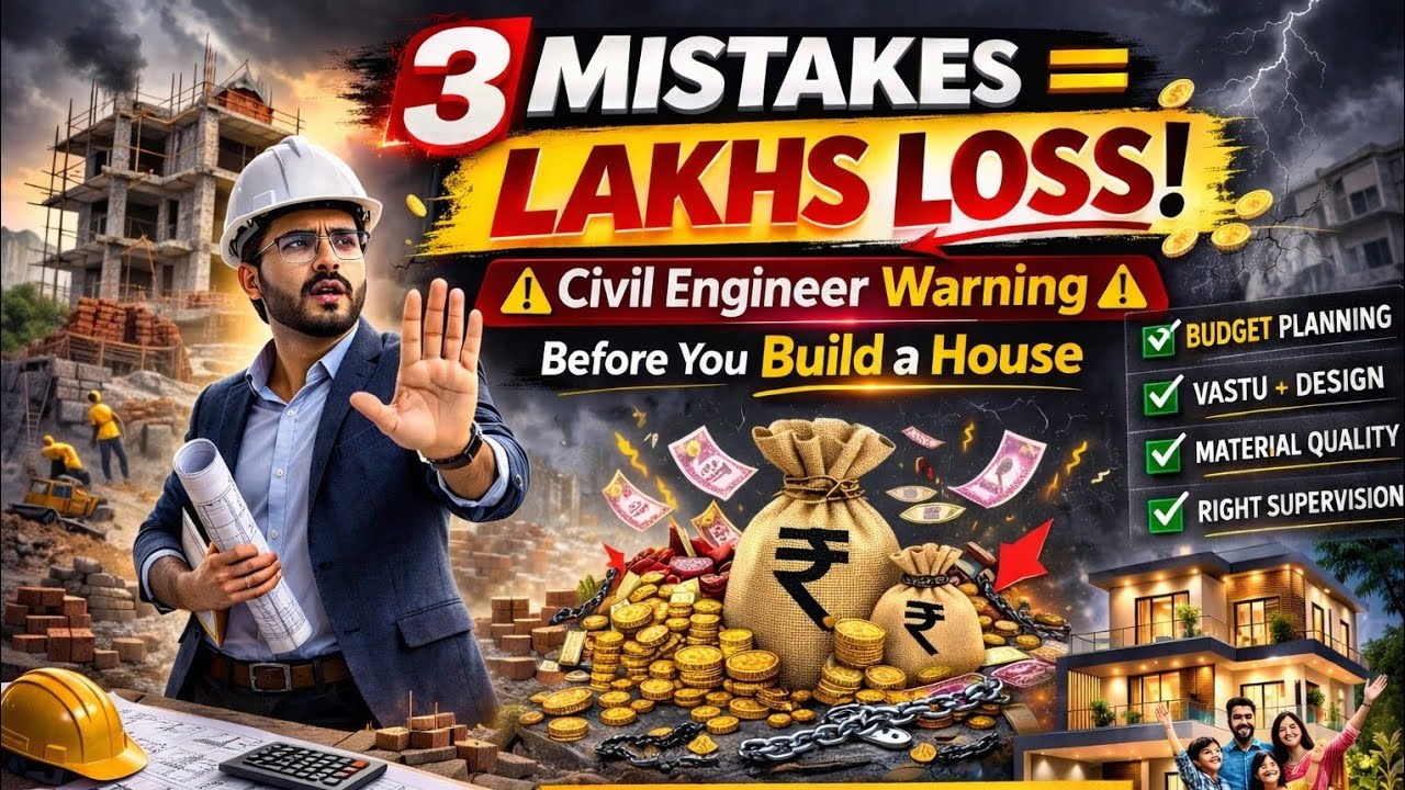 Before You Build a House – Watch This First | Civil Engineer Advice 3 Mistakes That Cause Lakhs Loss