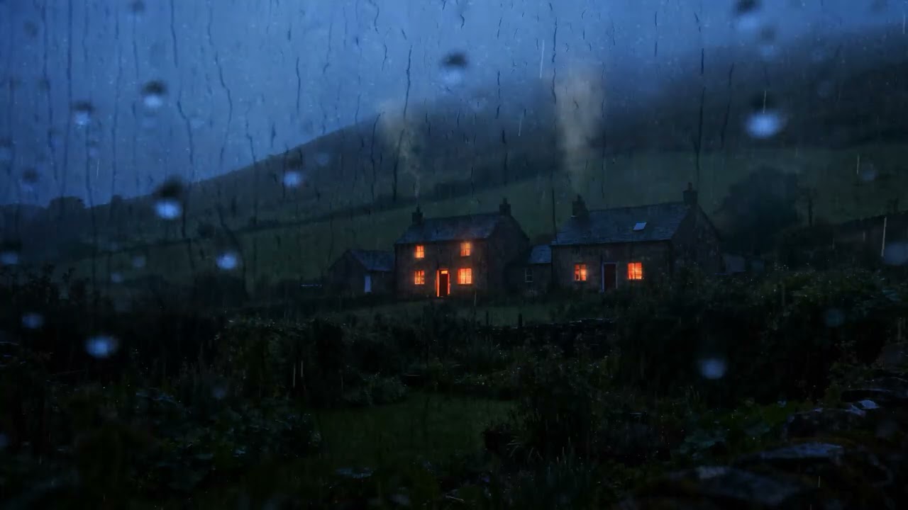 Fall Asleep Fast 🌧️ Cozy Countryside Rain & Thunder for Insomnia & PTSD Relief