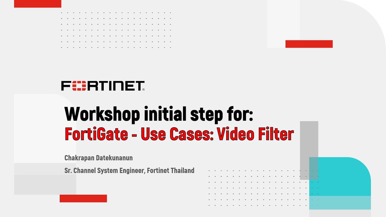 Workshop Demo: FortiGate Demo Use - FortiGate Video filter profile and Traffic Shaping