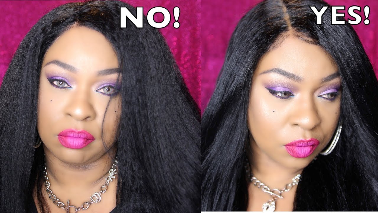 Kinky Straight Full Lace Wig Transformation- Wigencounters.com