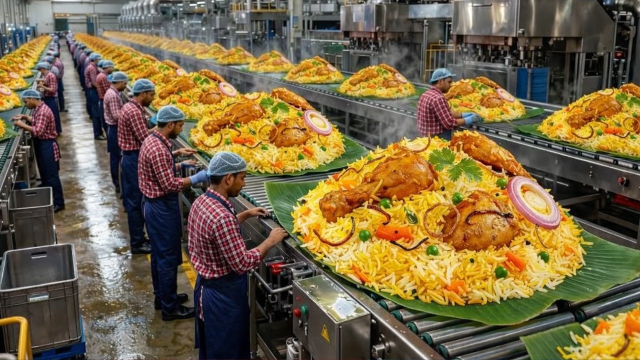 Unbelievable: The GIANT Biryani Factory Cooking MILLIONS of Meals Every Day (Full Process)