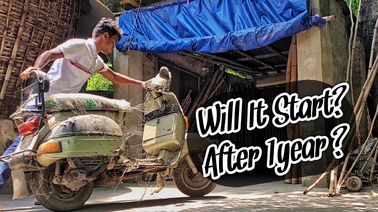 Vespa Start After 1year | Cold Start | LML Vespa 2 Stroke