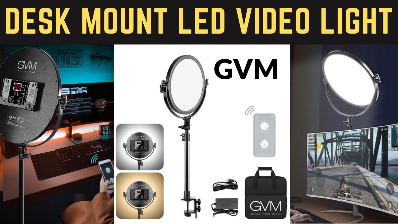 GVM LED Soft Light - The PERFECT VIDEO LIGHT For Your Desk