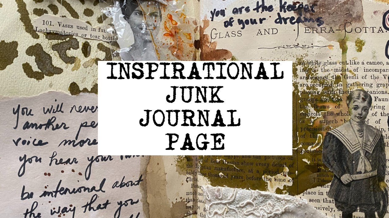 INSPIRATIONAL ART JOURNAL PAGE