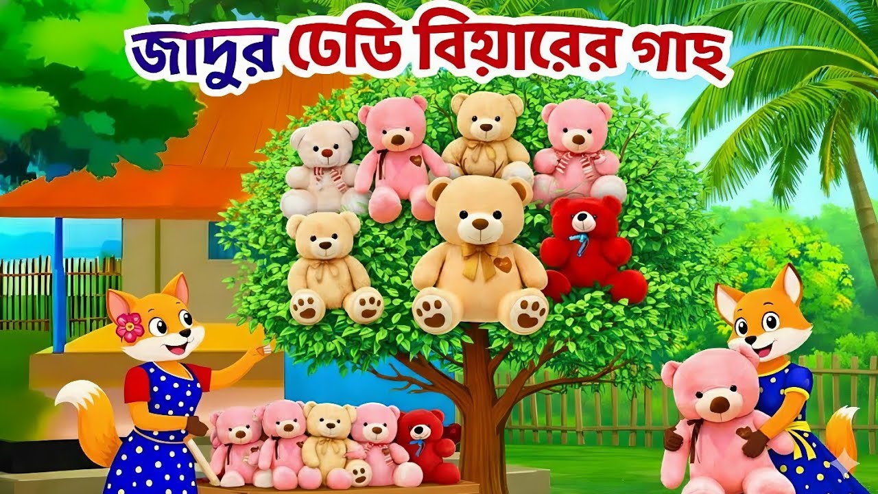 জাদুর পুতল গাছ। Fox Cartoon | Bangla Cartoon | Rupkothar Golpo | Kids Cartoon। Sial cartoon। 