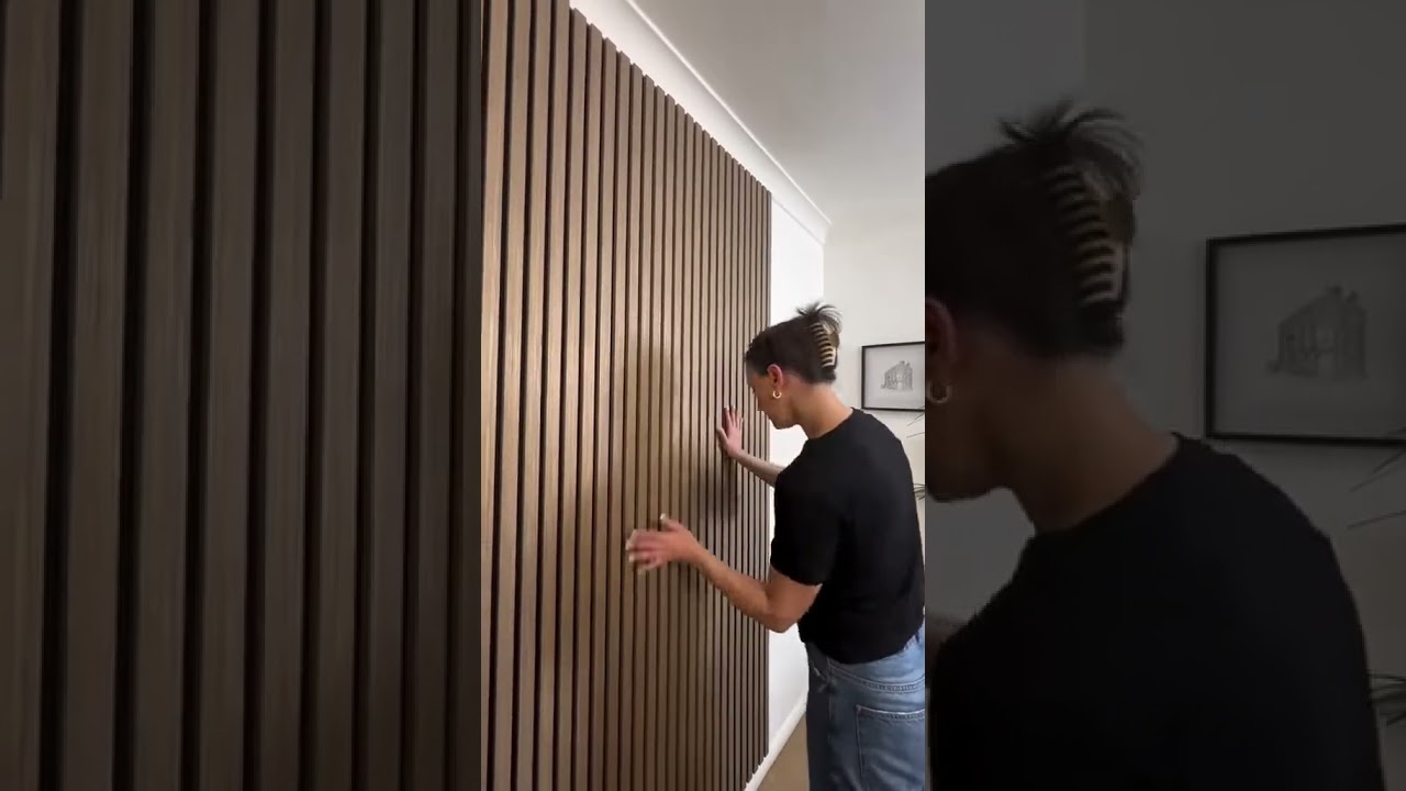 WPC Fluted Wall Panel Sticker Waterproof Grille Design Ecological Board TV Background Pvc Wood Panel