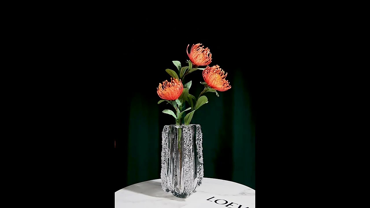 Warmly Design Table Vase Unique Glass Shaped Modern Style Home Decor