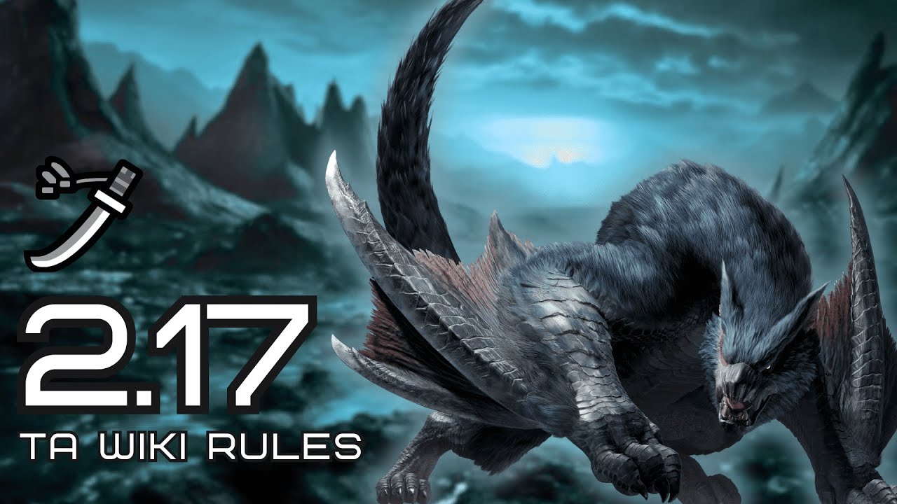 Nargacuga TA Wiki Rules Solo Longsword