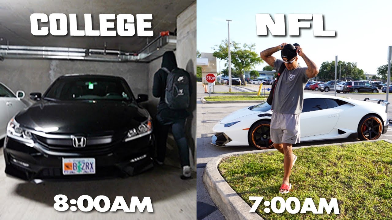 Day In The Life: NFL vs College Football