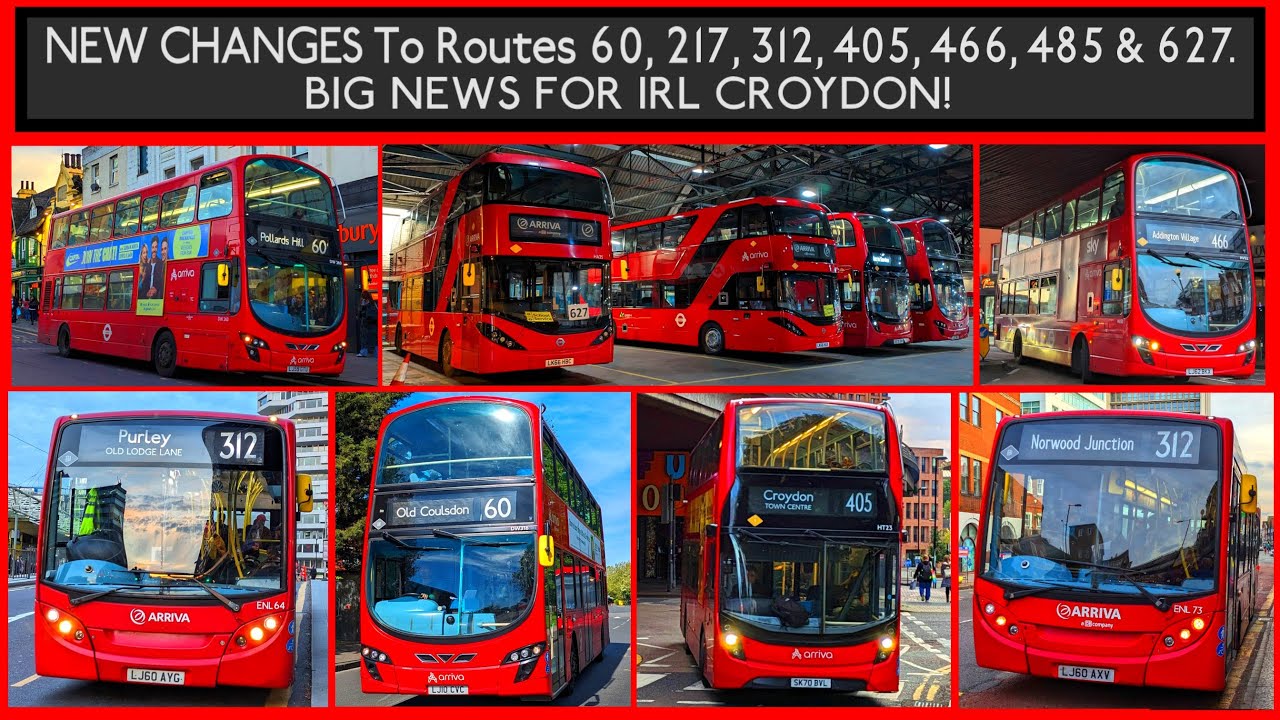 NEW ELECTRICS Coming Soon to Croydon - London Bus News (60, 217, 312, 405, 466, 485 & 627)