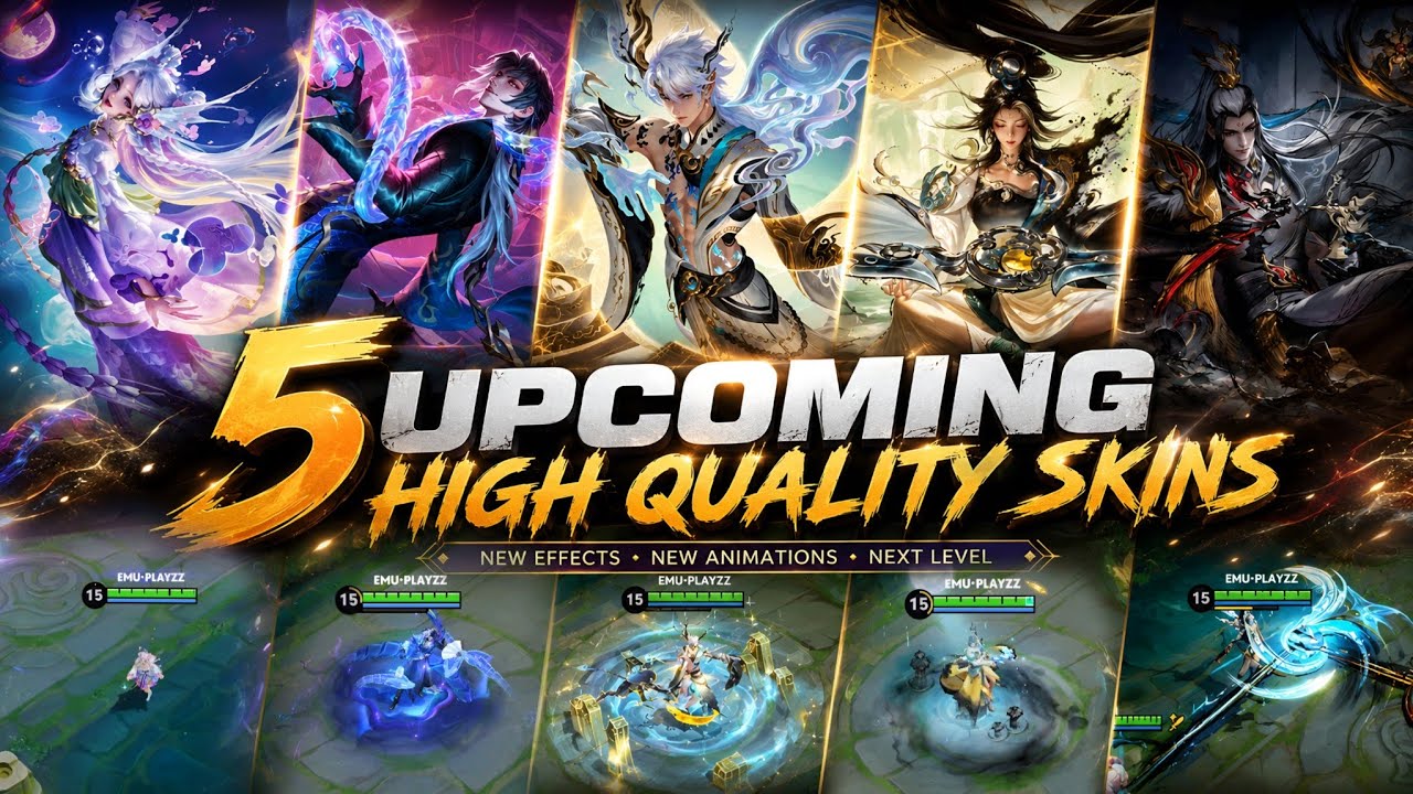 5 UPCOMING HIGH QUALITY SKINS  | HONOR OF KINGS