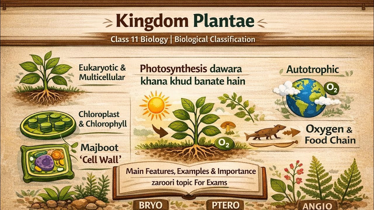 “Kingdom Plantae – kya aap inke amazing features jaante ho? 🌿” easy explanation.