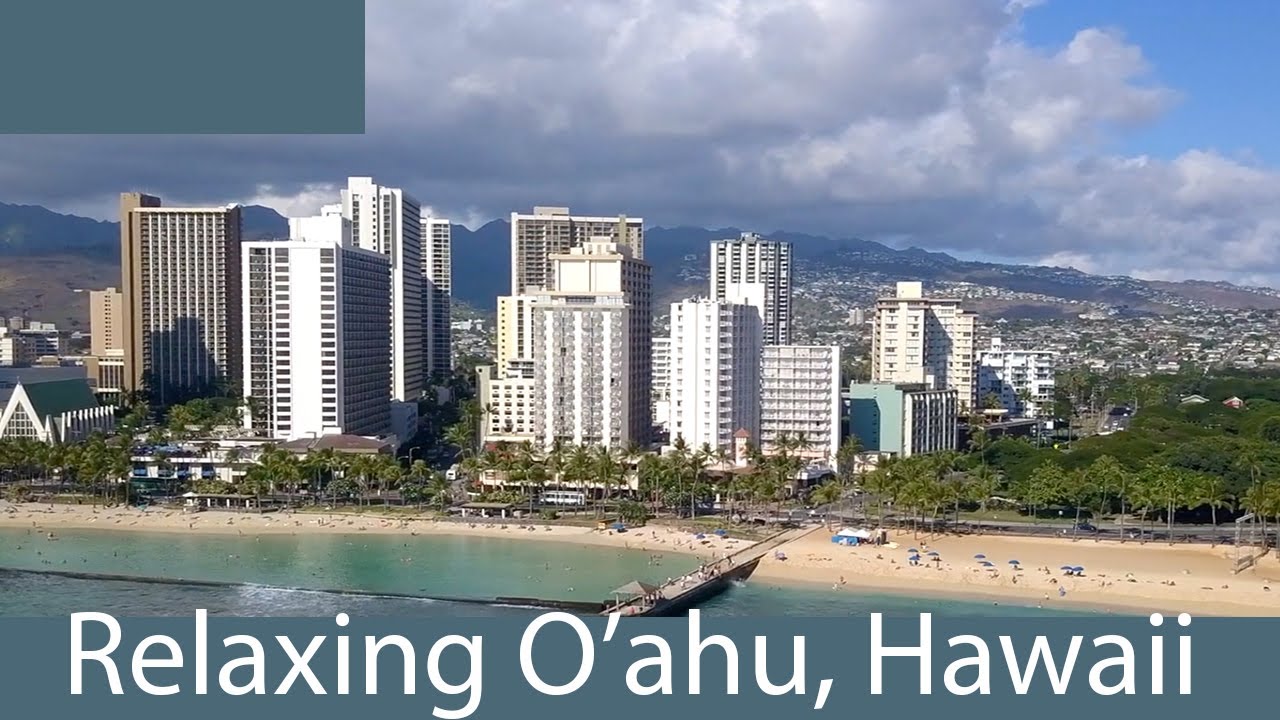 Flying Over Oahu, Hawaii | Relaxing Music Along With Beautiful Nature Videos | 3 Hours