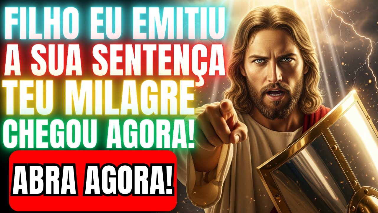 DEUS DIZ: TEU MILAGRE ESTÁ EM MOVIMENTO HOJE FILHO 🔥