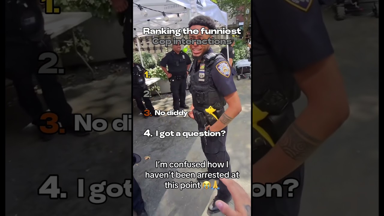 Ranking the funniest cop interactions #cops #usa #unitedkingdom