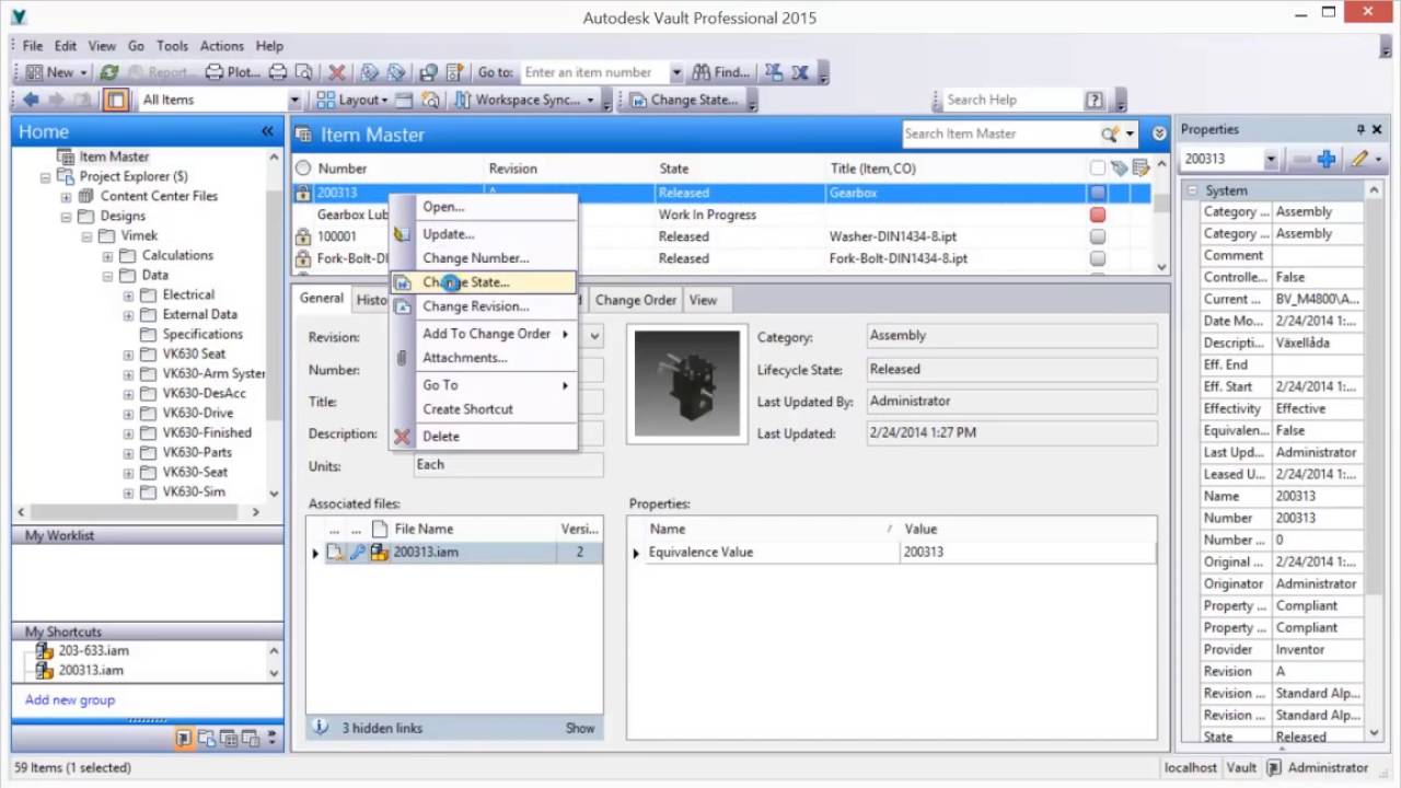Autodesk Vault Professional - Bom management video
