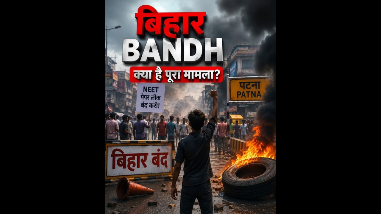 🚨 Bihar Bandh LIVE! Aaj Aakhir Hua Kya? 😱 | 20 Sec Update #biharband #neetpaperleak #breakingnews