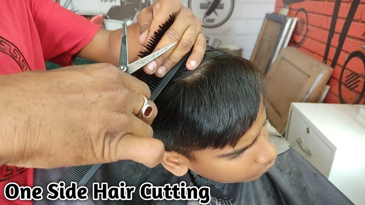 One Side Hair Cutting करना सीखें step by step tutorial video/ Sahil barber