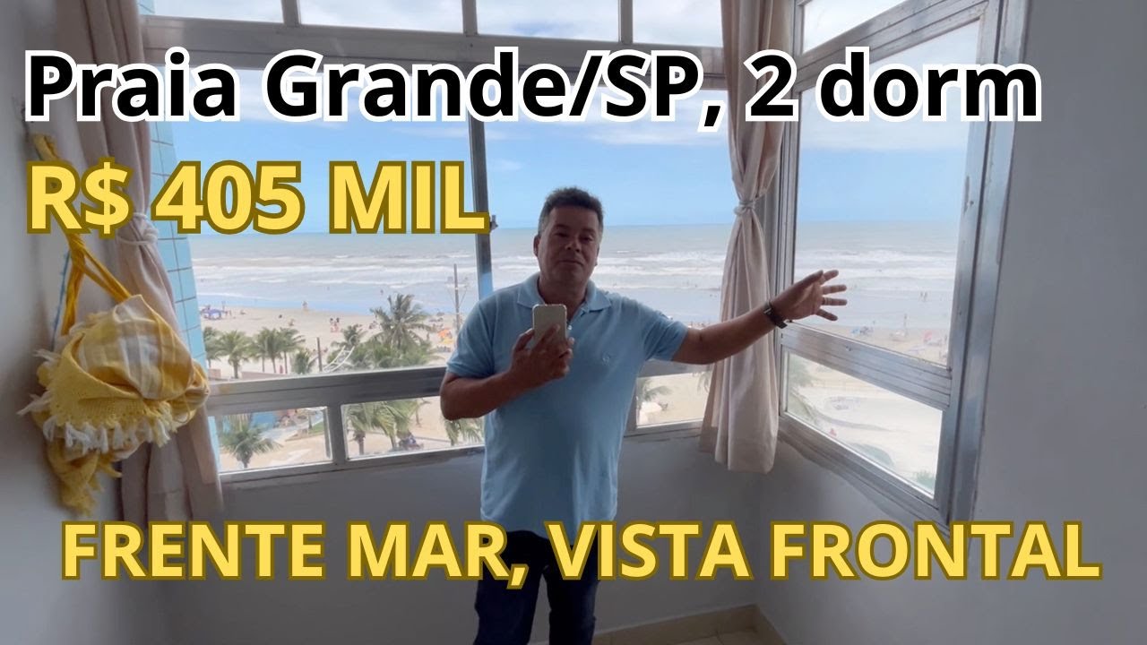 Apartamento FRENTE MAR 2 dormitórios em Praia Grande na Ocian
