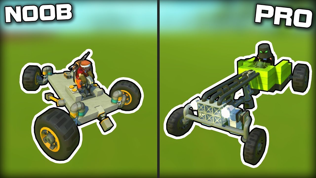 NOOB vs PRO Piston Powered Vehicle Challenge! (Scrap Mechanic Gameplay)
