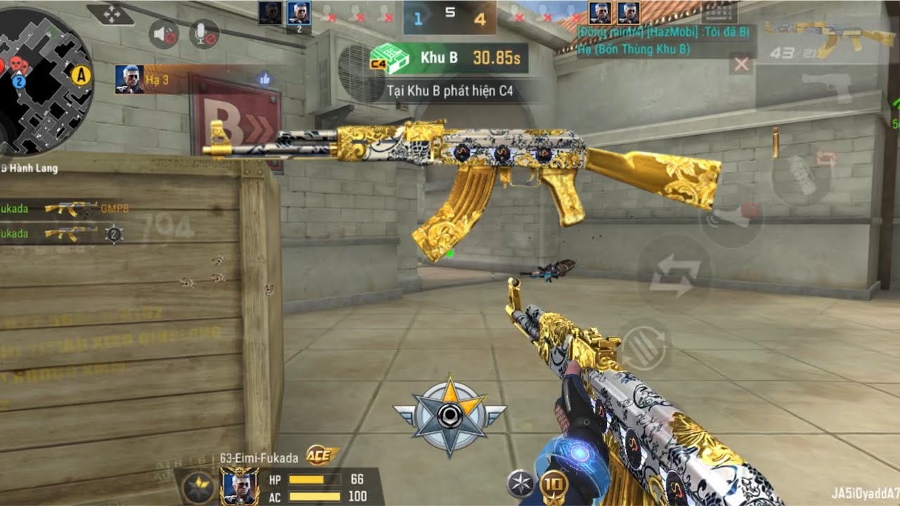 CrossFire:Legends | AK47 Blue Pottery Gold. Đục Xuyên Thấu 100% 