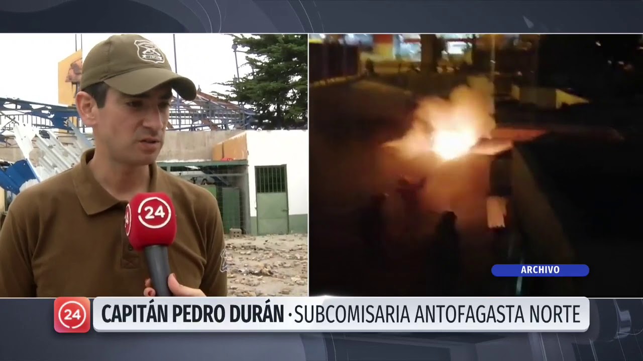 19 carabineros quedaron lesionado tras ataque a subcomisaría en Antofagasta | 24 Horas TVN Chile