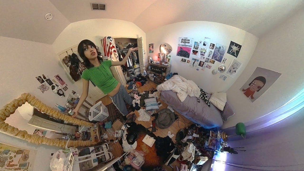 a tornado flew around my room!!! (cleaning vlog)