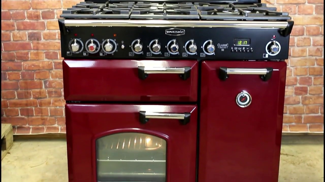 Rangemaster Classic Deluxe 90 vörösáfonya/króm