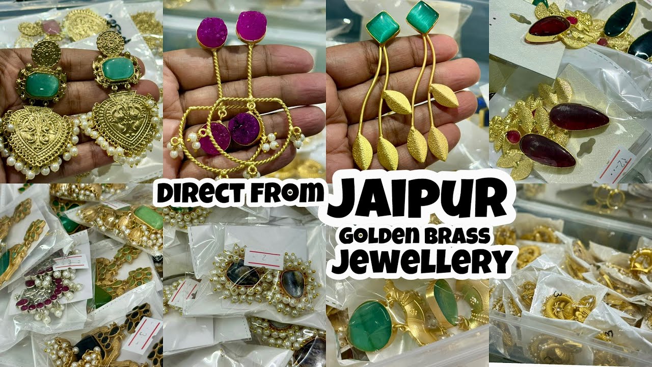 Inside a Jaipuri Golden Brass Jewellery Manufacturing Unit Tour | Wholesale Collection Showcase