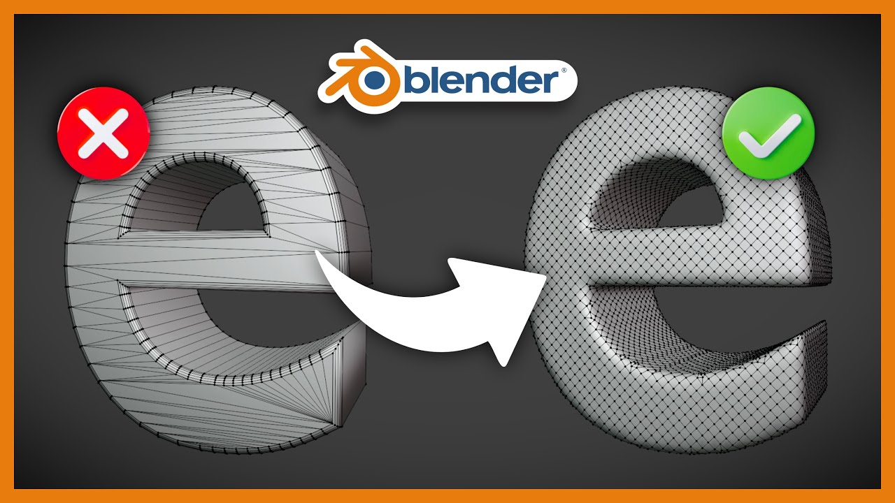 Como ARRUMAR A MALHA no Blender 3D (QUADS em Poucos Cliques!)