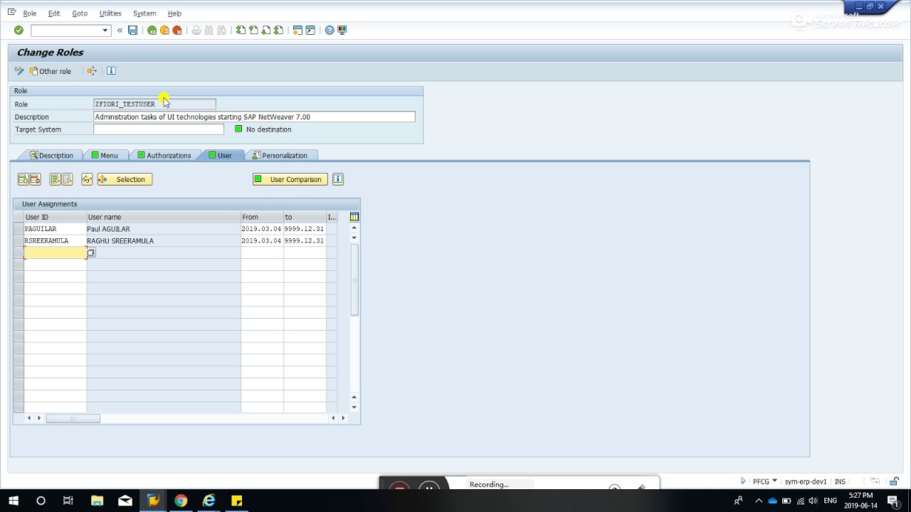 Пользовательский объект авторизации SAP SU21 PFCG SU01
