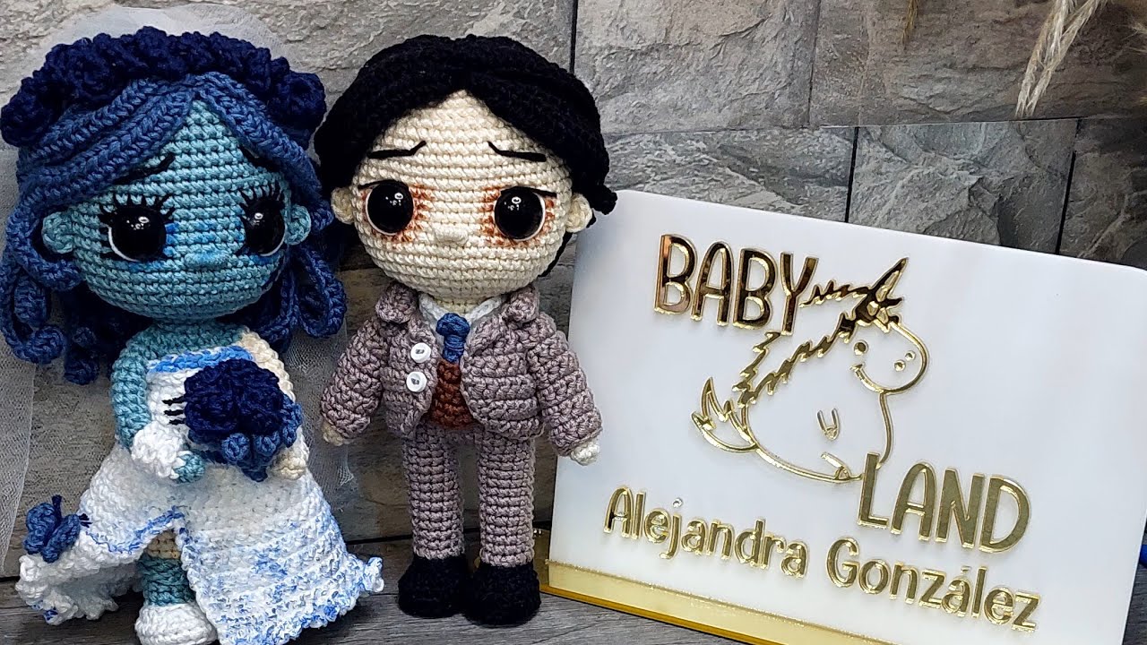 "Pequeño Victor" amigurumi 20 cm. (Cadáver de la novia)