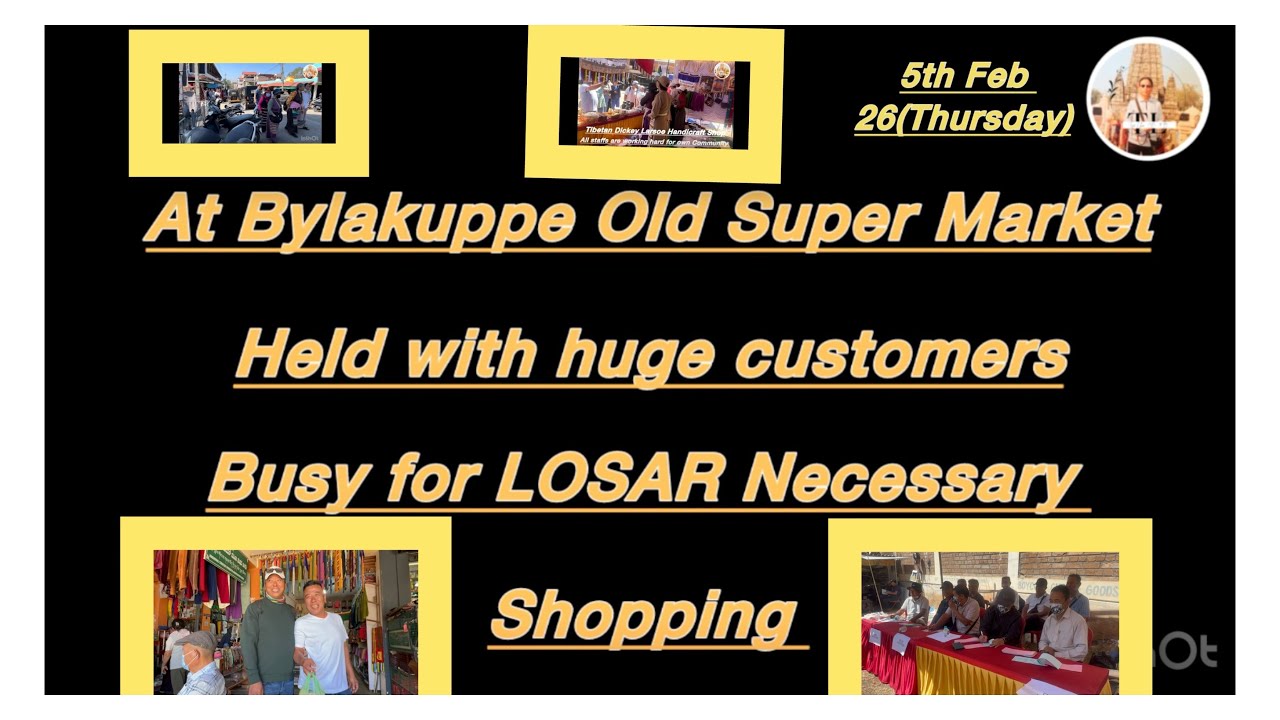 1st Thursday before LOSAR Shopping at Byl Mini Market begins # All are happy#Byl busy for LOSAR😁🏍️