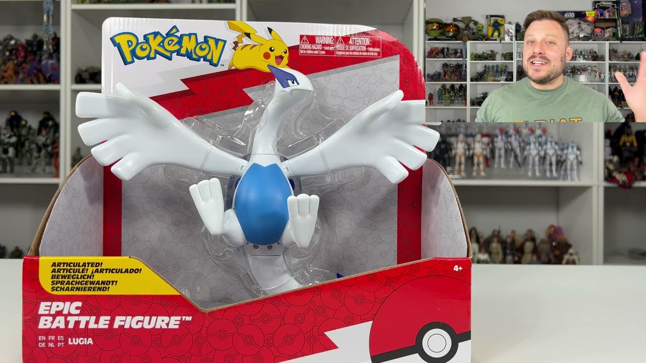 Lugia Epic Battle Figure Unboxing and Review from Jazwares